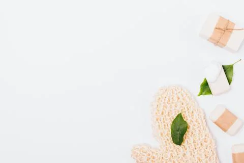 Bath soaps of different types Stock Photos