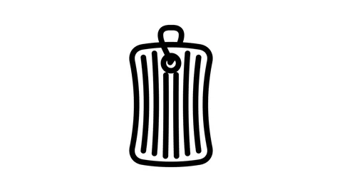 Bath sponge hygiene line icon animation Stock Footage 326761506