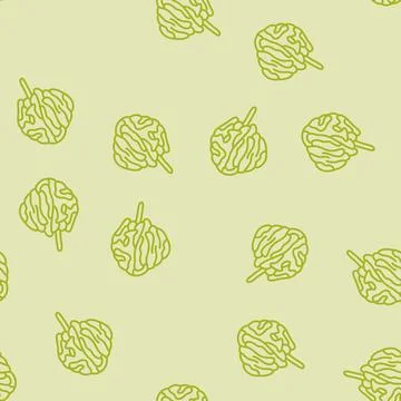 Bath sponge hygiene line seamless pattern Illustrazione stock