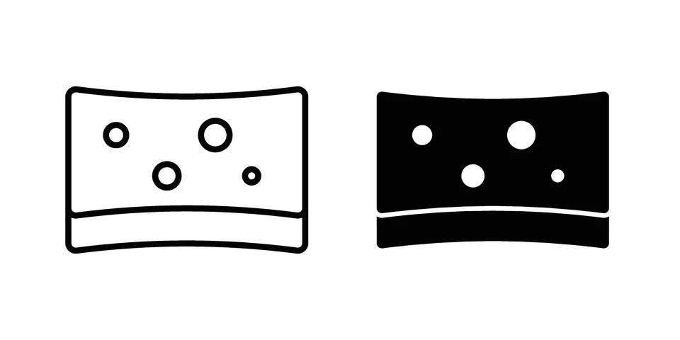 Bath sponge icon set. Vector EPS 10 Stock Illustration