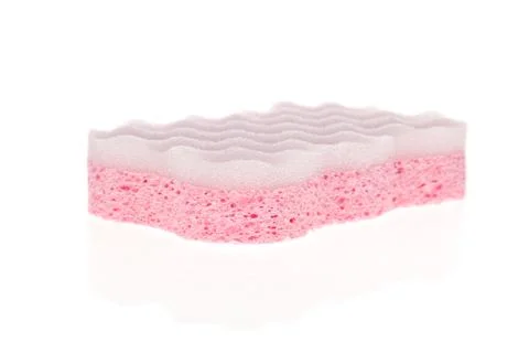 Bath sponge isolated on a white background Stock Photos
