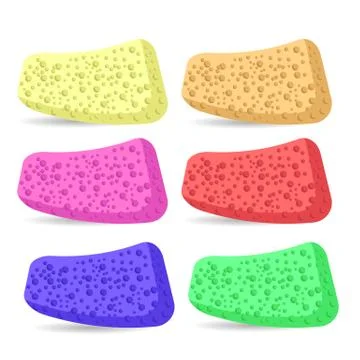 Bath Sponges Illustrazione stock