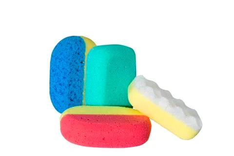 Bath sponges Stock Photos