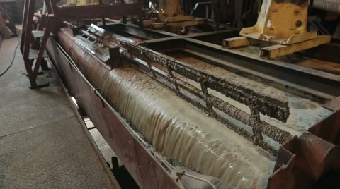 A bath of stirring technological liquid Stock Footage 52857037