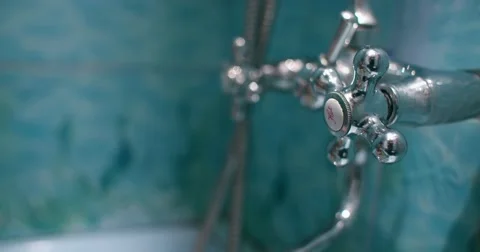 Bath tap Stock Footage 56537993