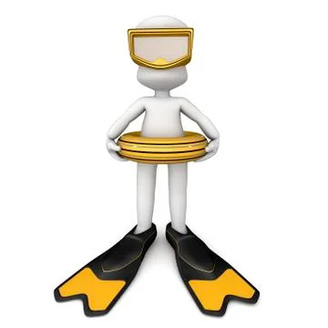 Bath time Stock Illustration