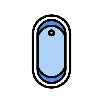 Bath top view color icon vector illustration Stock Illustration