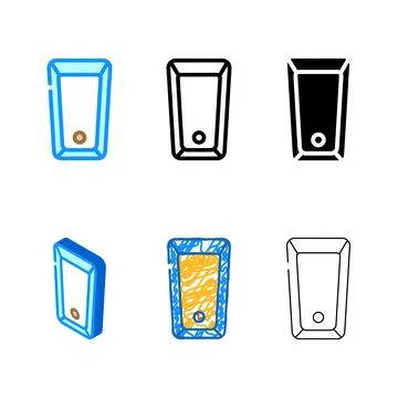 Bath top view color icon vector concepts Stock Illustration