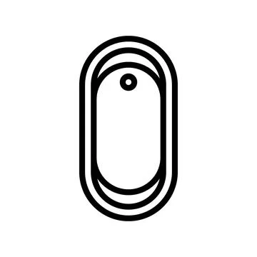 Bath top view line icon vector illustration Illustrazione stock