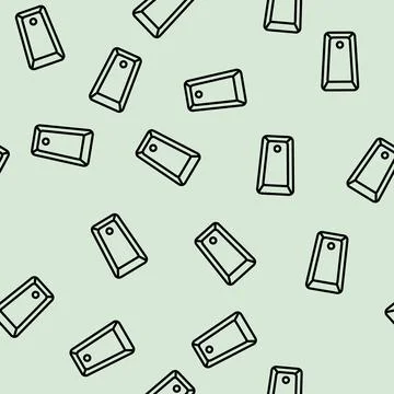 Bath top view line vector seamless pattern 스톡 일러스트