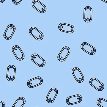 Bath top view vector seamless pattern Illustrazione stock