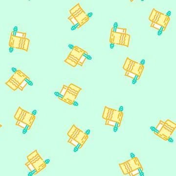 Bath towel hygiene vector seamless pattern Illustrazione stock