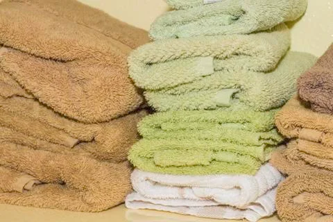 Bath towels Stock Photos