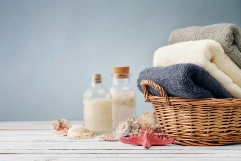 Bath towels Foto stock