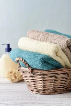 Bath towels Stock Photos