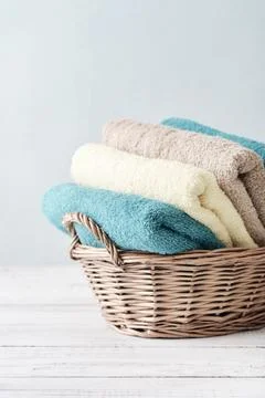 Bath towels Stock Photos