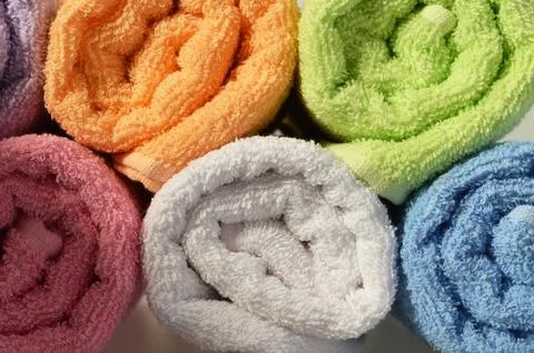 Bath towels Stock Photos