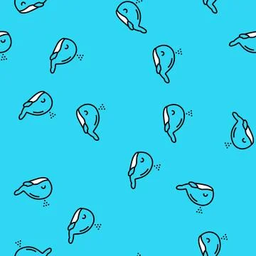 Bath toy baby vector seamless pattern Illustrazione stock