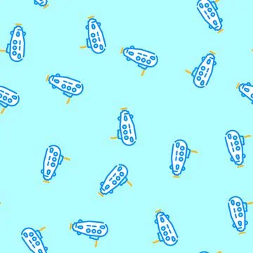 Bath toy baby vector seamless pattern Stock Illustration