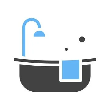 Bath Tub Icon Image. Stock Illustration