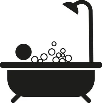 Bath tub icon vector. Stock Illustration