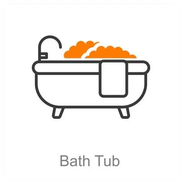 Bath Tub Stock Illustration