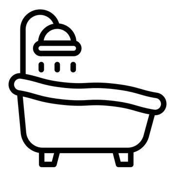 Bath tub Vector Icon Design Illustration Stock Illustration