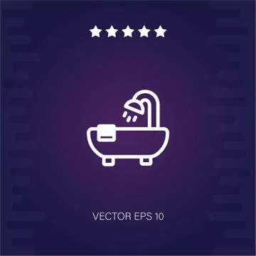 Bath vector icon Stock Illustration