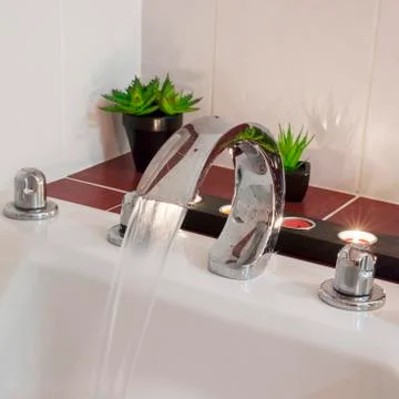 Bath with water Stock Photos