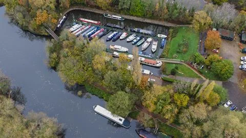Bath Waterside &amp; Marina. Foto stock