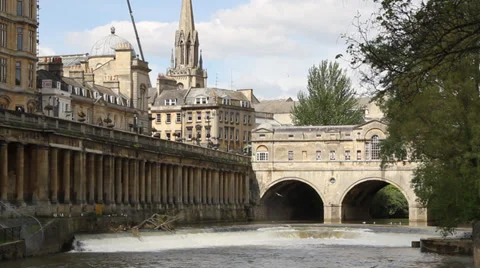 Bath Weir Close-Up Stock Footage 37901076