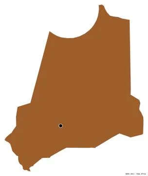 Batha, region of Chad, on white. Pattern イラスト素材