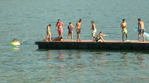 Bathers 06 Stock Footage 872256