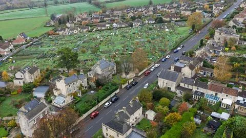 The Bathford Allotments. Stock Photos