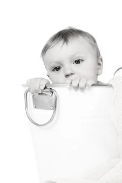 Bathing Baby Stock Photos