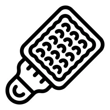 Bathing brush icon outline vector. Anti cellulite scrub Stock Illustration