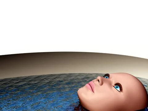 Bathing Stock Illustration