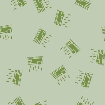 Bathing sauna glyph vector seamless pattern Stock Illustration