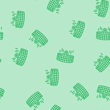 Bathing sauna line seamless pattern イラスト素材