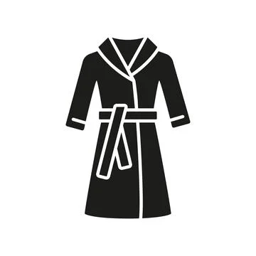 Bathrobe bathroom icon vector basic design simple and modern Stock Illustration
