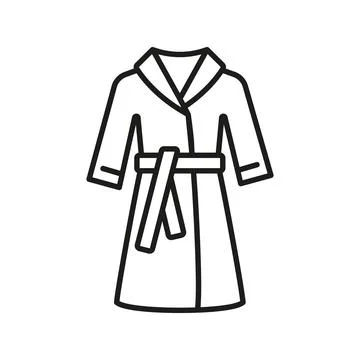 Bathrobe bathroom icon vector basic design simple and modern Stock Illustration