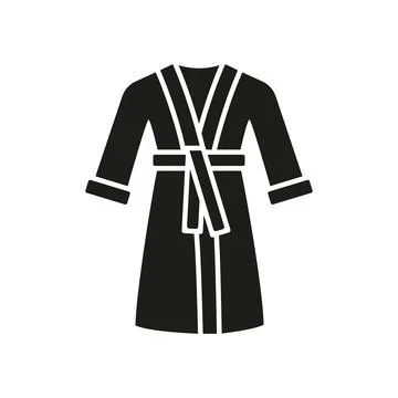 Bathrobe bathroom icon vector basic design simple and modern イラスト素材
