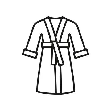 Bathrobe bathroom icon vector basic design simple and modern イラスト素材