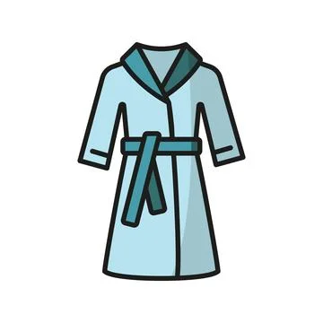 Bathrobe bathroom icon vector basic design simple and modern 스톡 일러스트