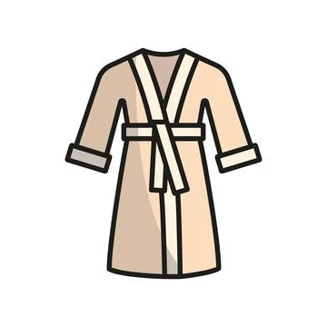 Bathrobe bathroom icon vector basic design simple and modern Stock Illustration