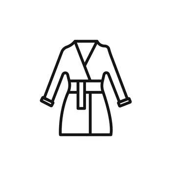 Bathrobe icon vector set collection for web Stock Illustration