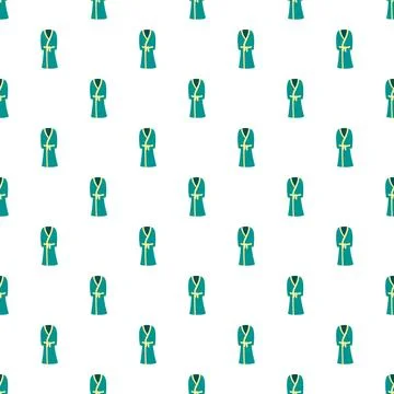 Bathrobe pattern repeating across a white background Illustrazione stock
