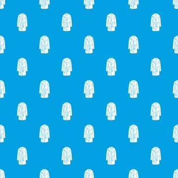 Bathrobe pattern seamless blue Illustrazione stock