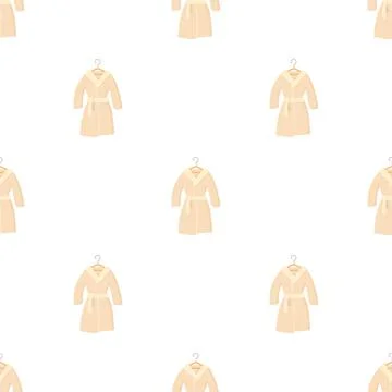 Bathrobe pattern seamless vector Stock Illustration
