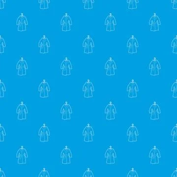 Bathrobe pattern vector seamless blue Stock Illustration